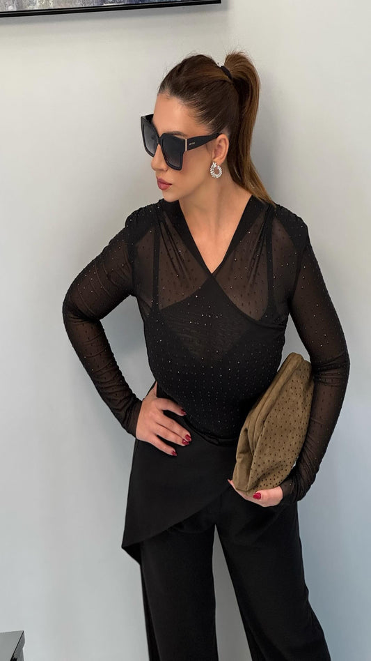 Body entallado brillos