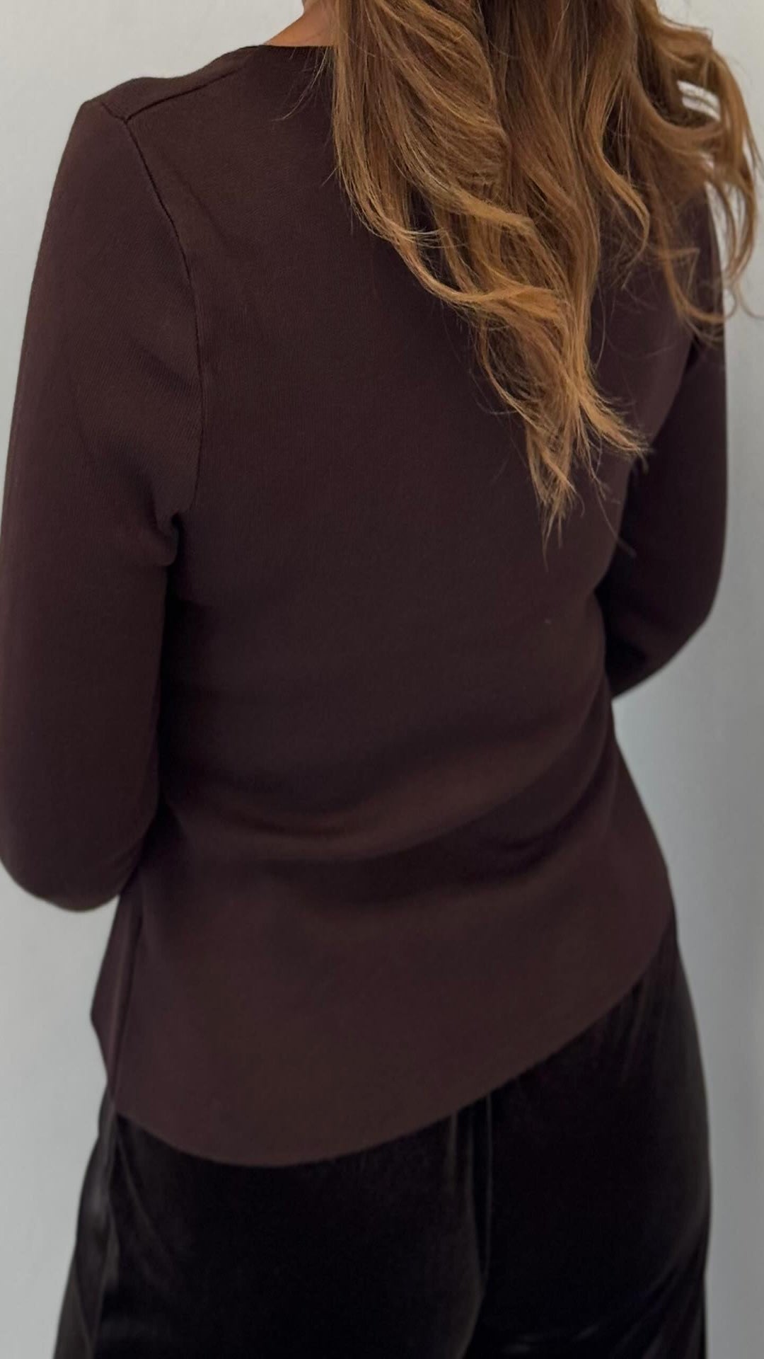 Chaqueta punto botón dorado