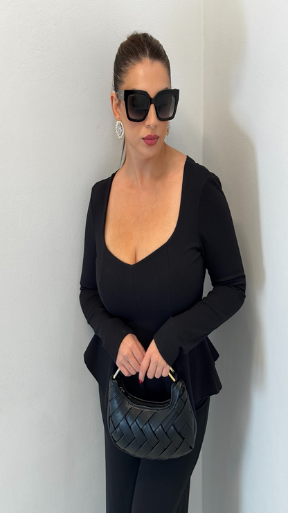 Top peplum stretch