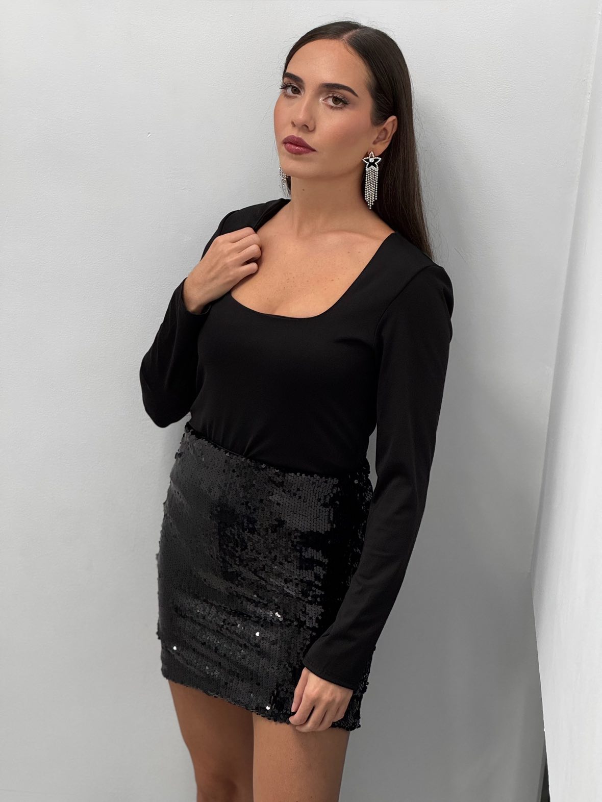 Falda mini lentejuelas