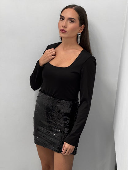 Falda mini lentejuelas