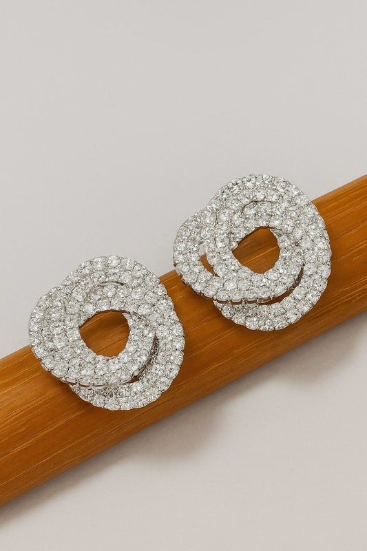 Pendientes envolventes brillantes