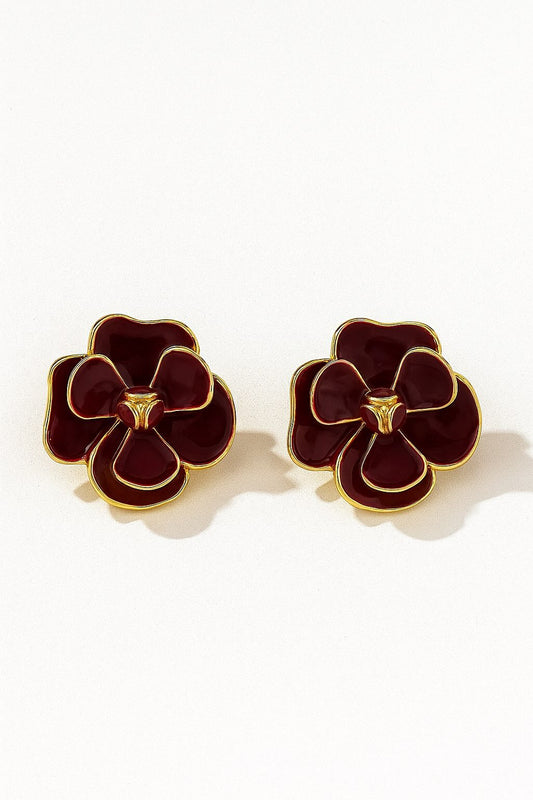 Pendientes diseño floral