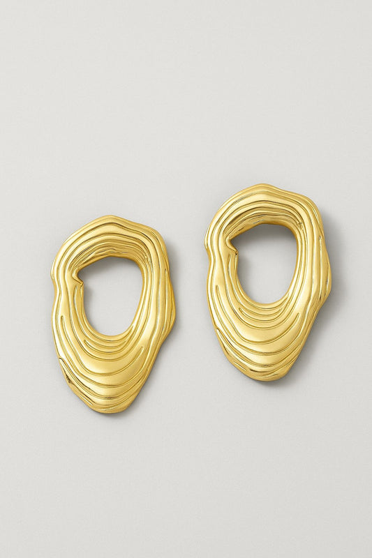 Pendientes maxi metálicos