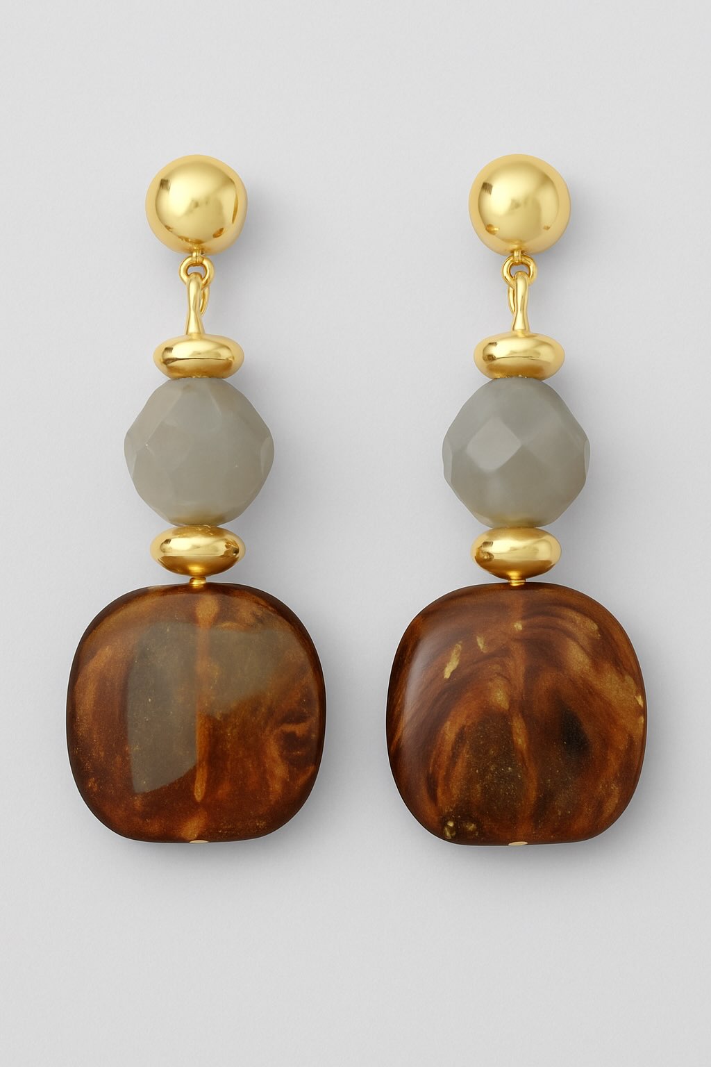 Pendientes de resina