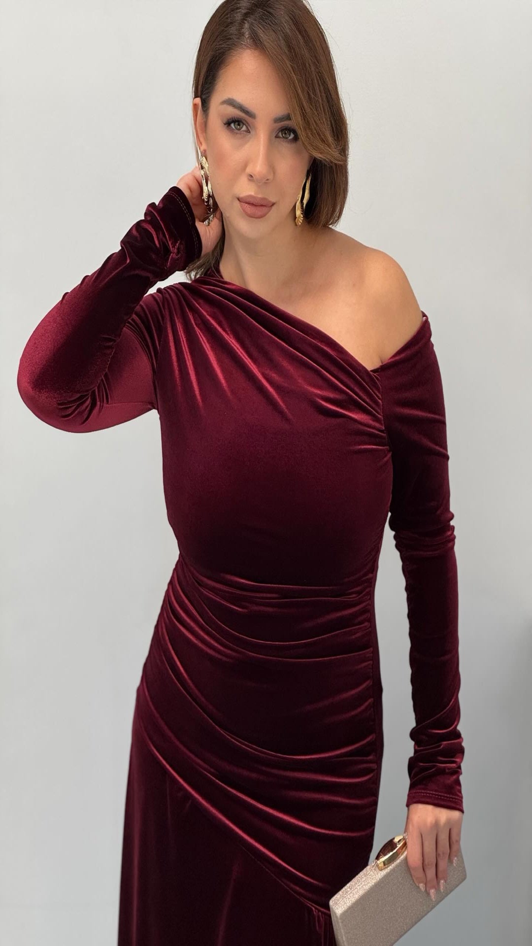 Vestido largo terciopelo