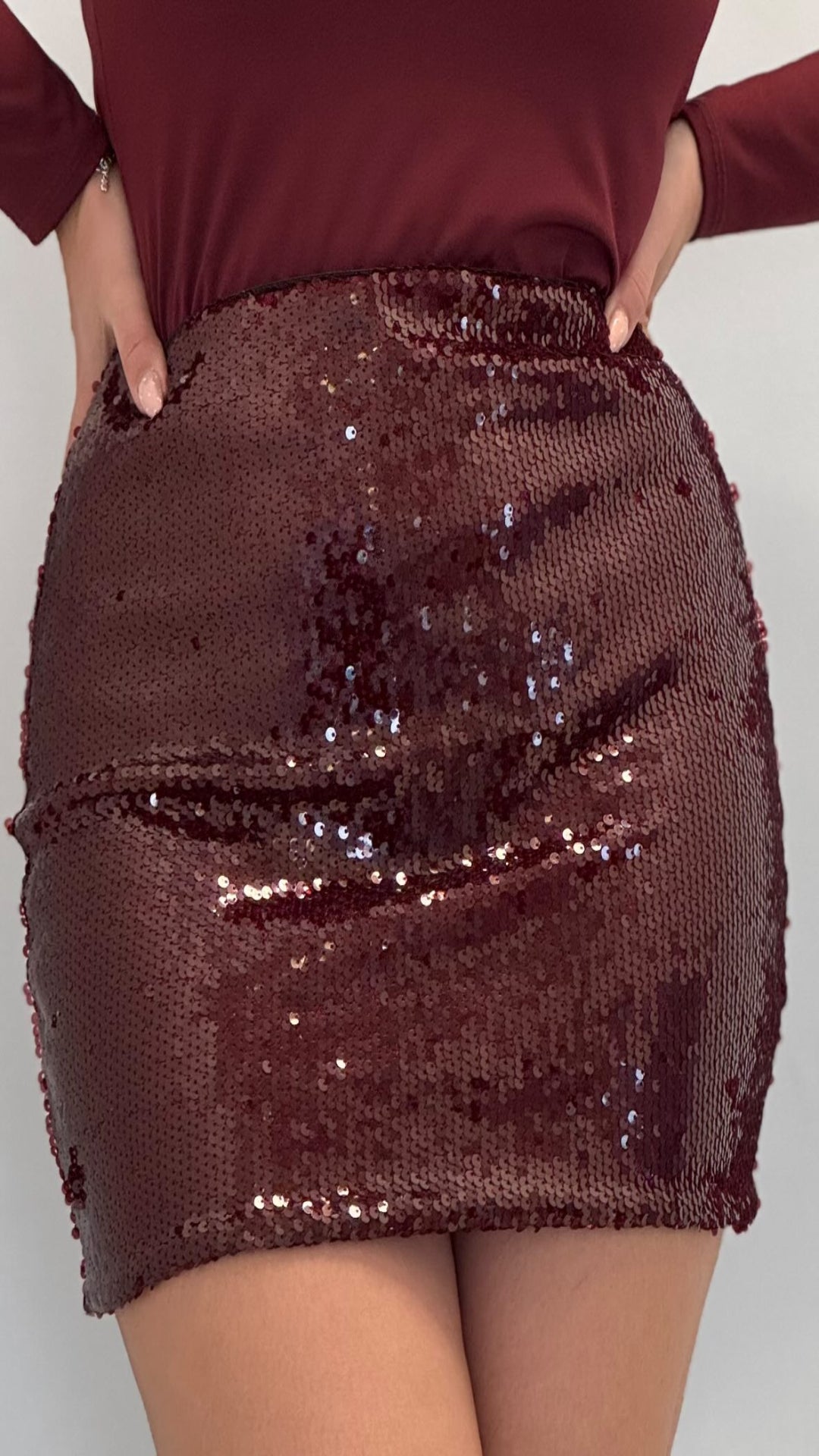 Falda mini lentejuelas