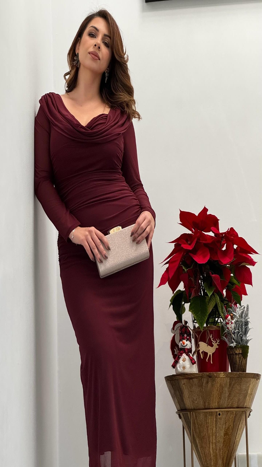 Vestido tul fruncido