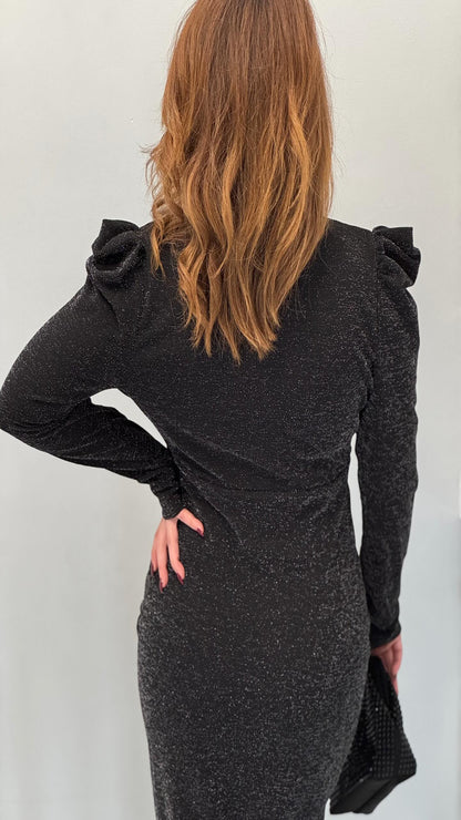 Vestido fiesta con brillo