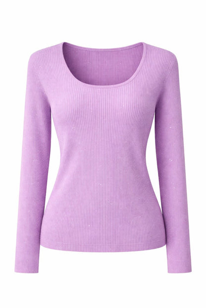 Jersey canalé brillos