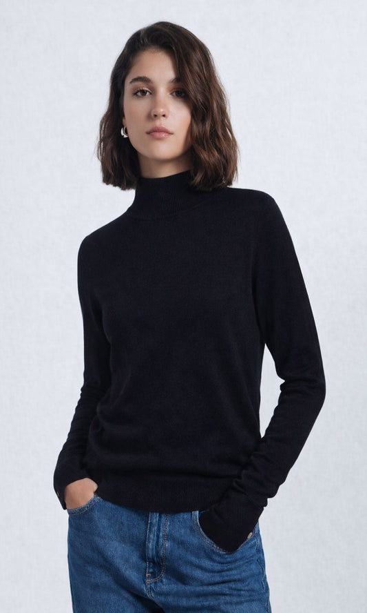 Jersey punto cuello redondo