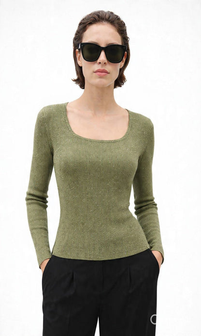 Jersey canalé brillos