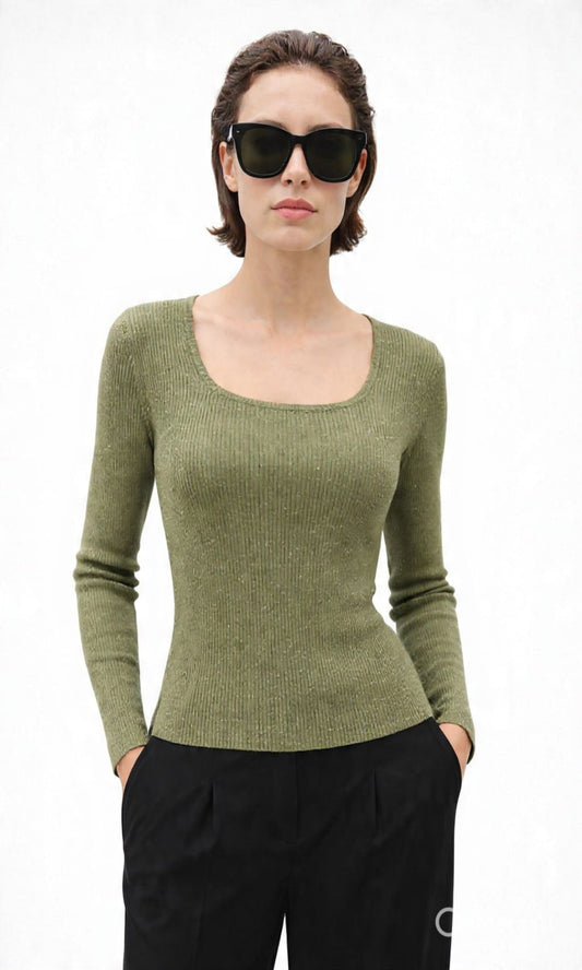 Jersey canalé brillos