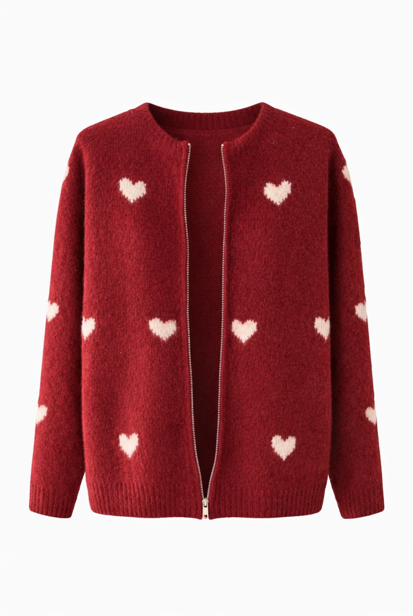 Chaqueta lana corazones