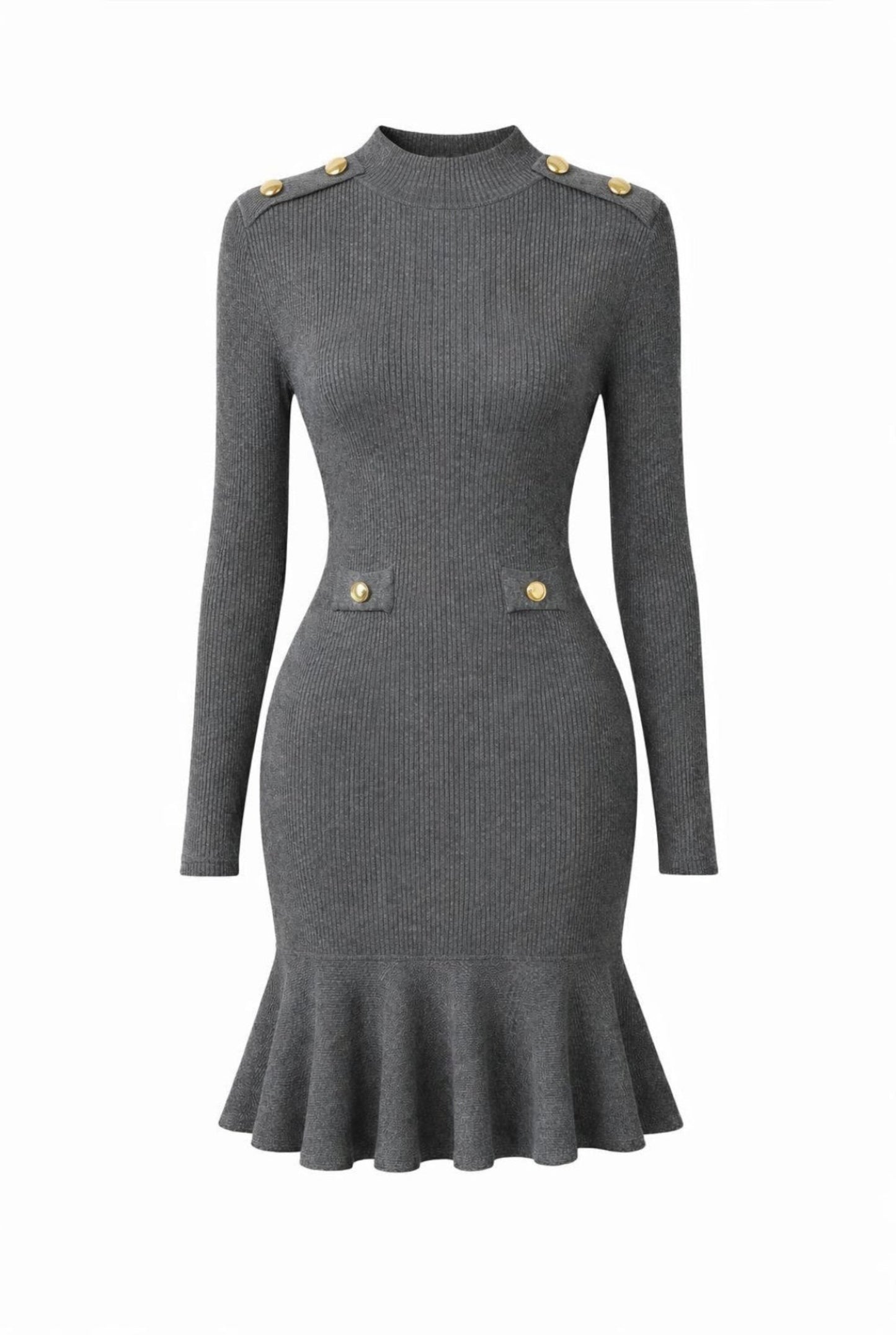 Vestido punto volantes