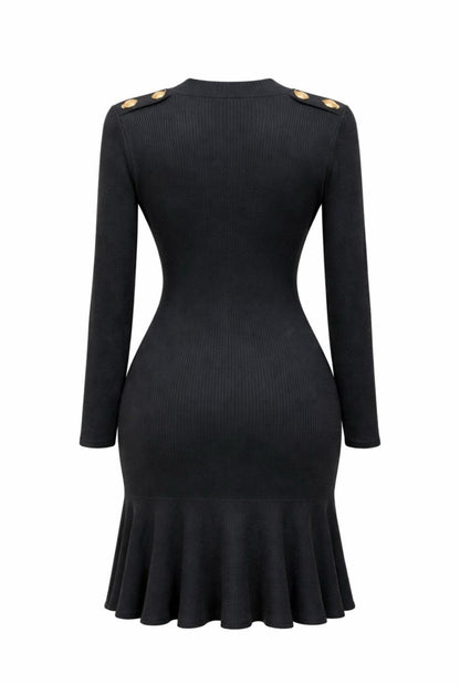 Vestido punto volantes