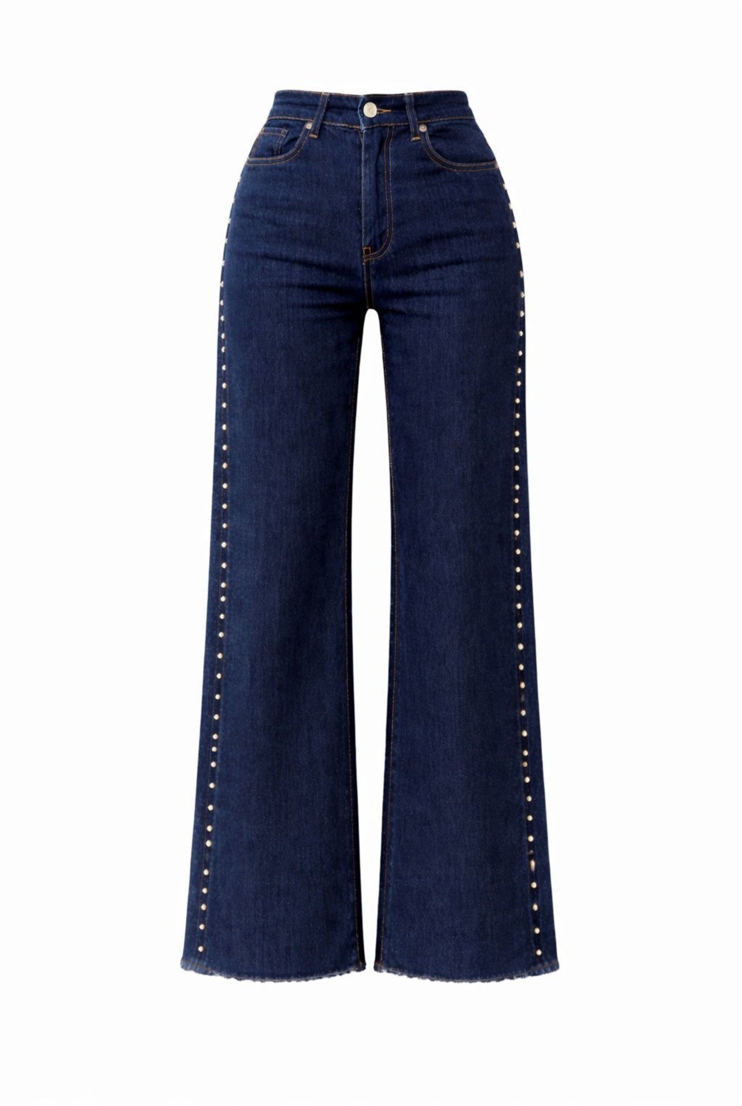 Jeans Wide leg tachuelas