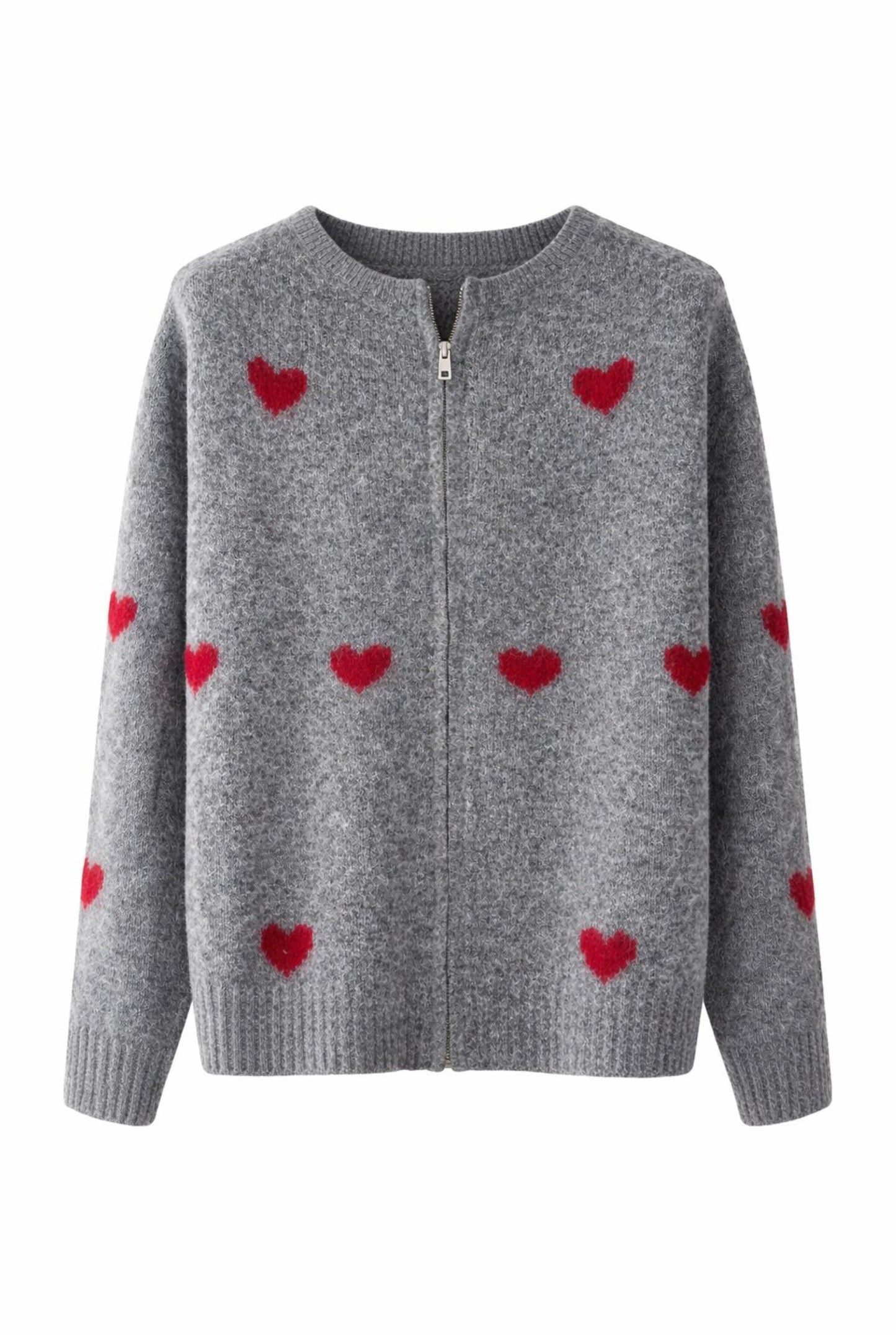 Chaqueta lana corazones