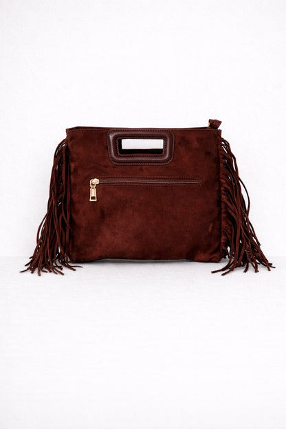 Bolso ante con flecos