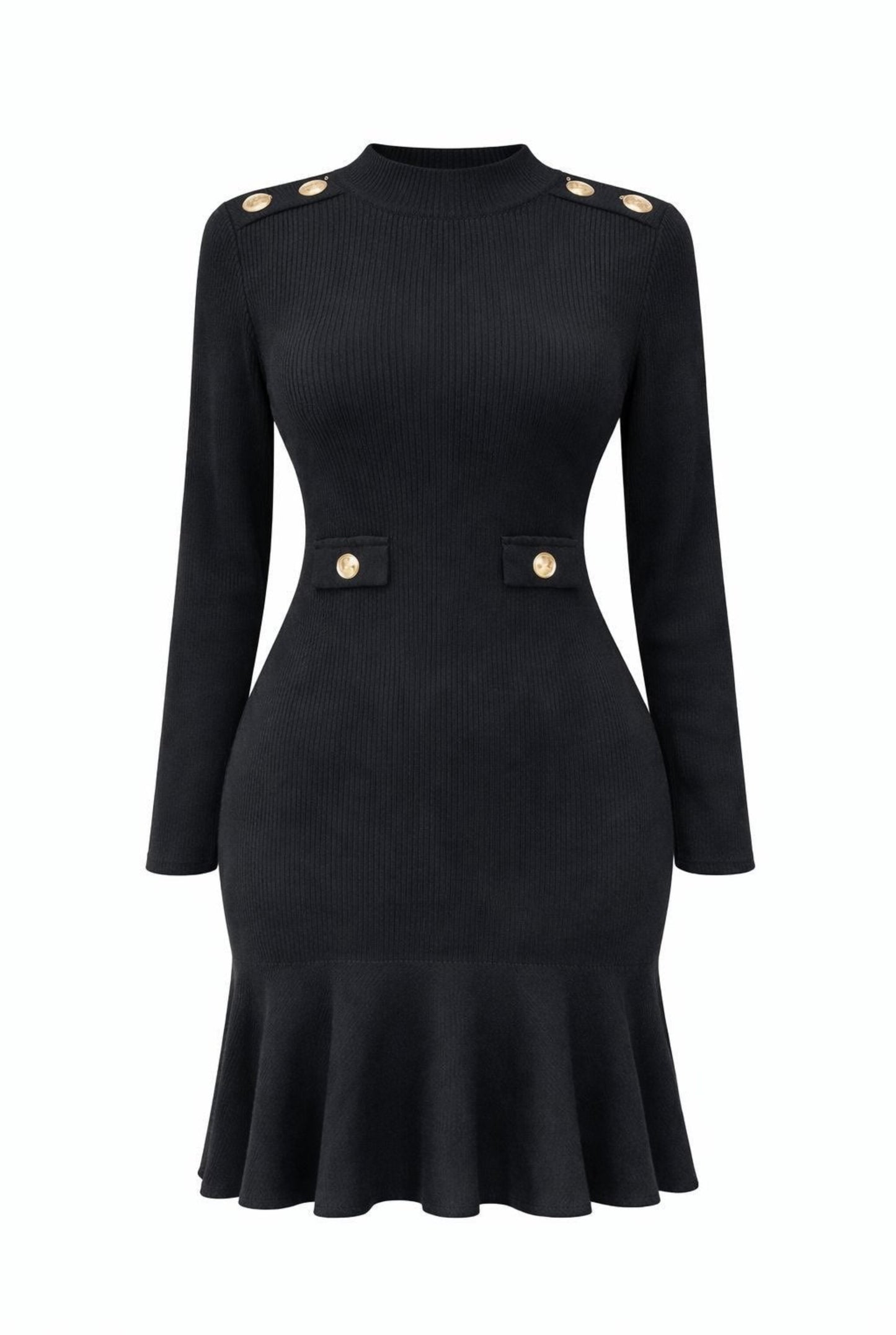 Vestido punto volantes