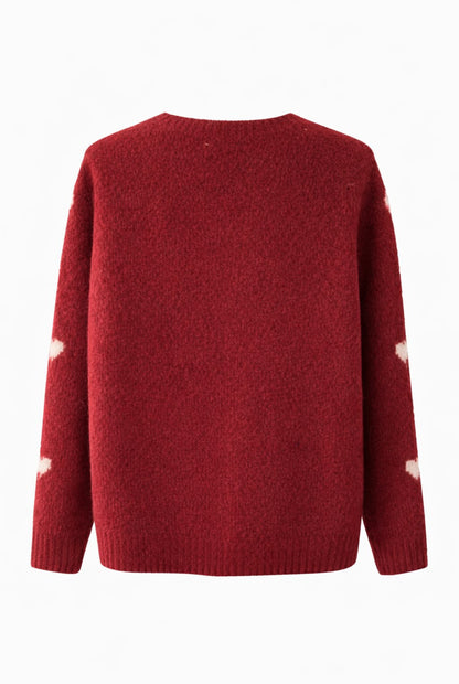 Chaqueta lana corazones