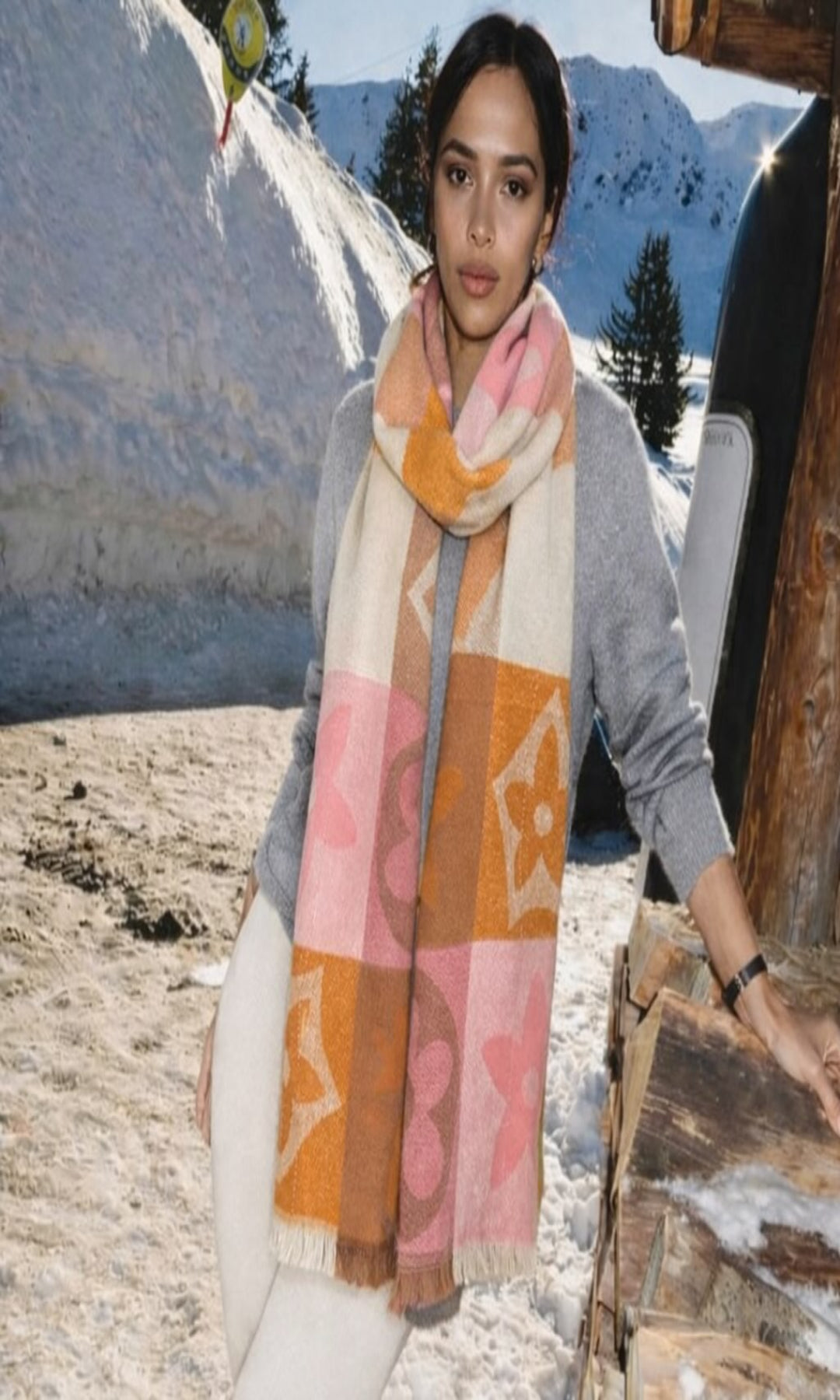 Bufanda floral multicolor