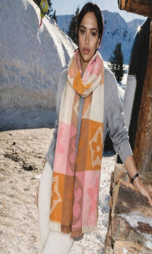 Bufanda floral multicolor