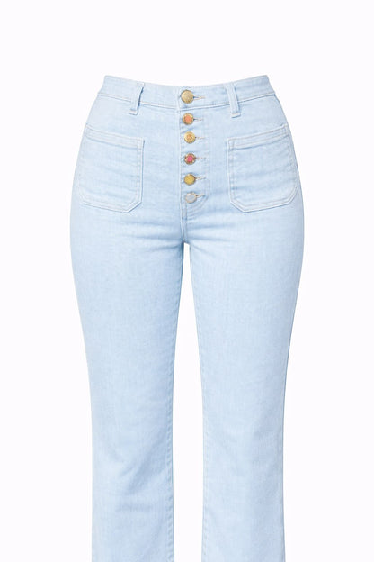 Jeans push up botones