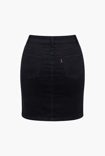 Falda mini denim