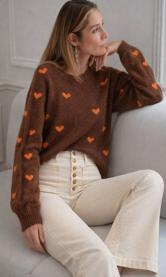 Jersey lana corazones