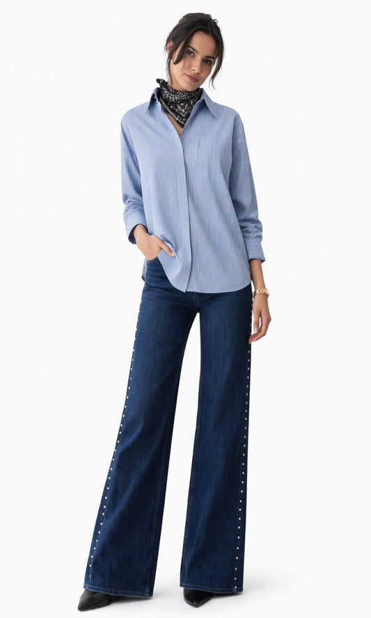 Camisa rayas con brillos