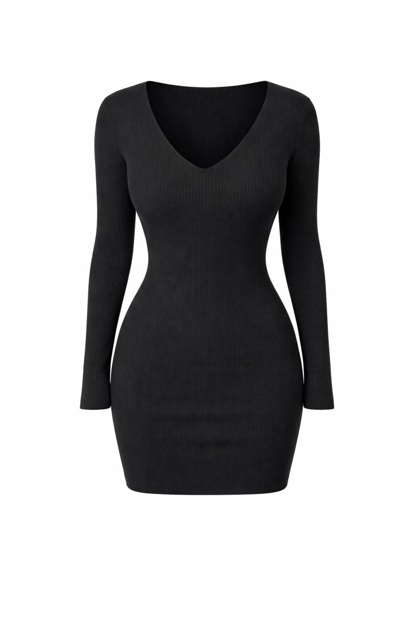 Vestido mini punto canalé