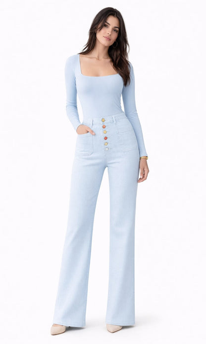 Jeans push up botones