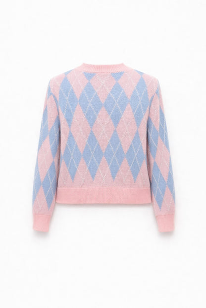 Cárdigan punto rombos