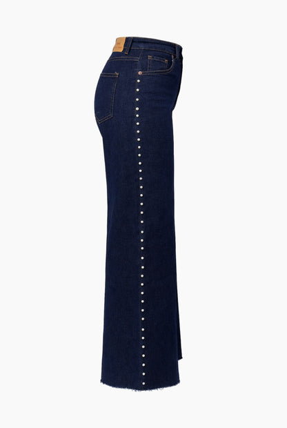 Jeans Wide leg tachuelas