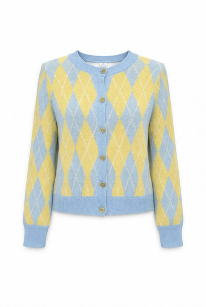 Cárdigan punto rombos