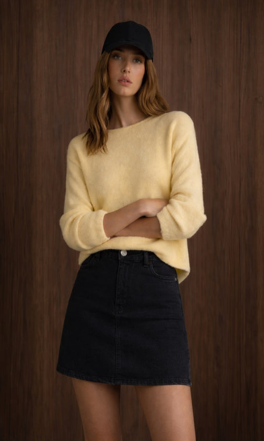 Jersey punto cuello redondo