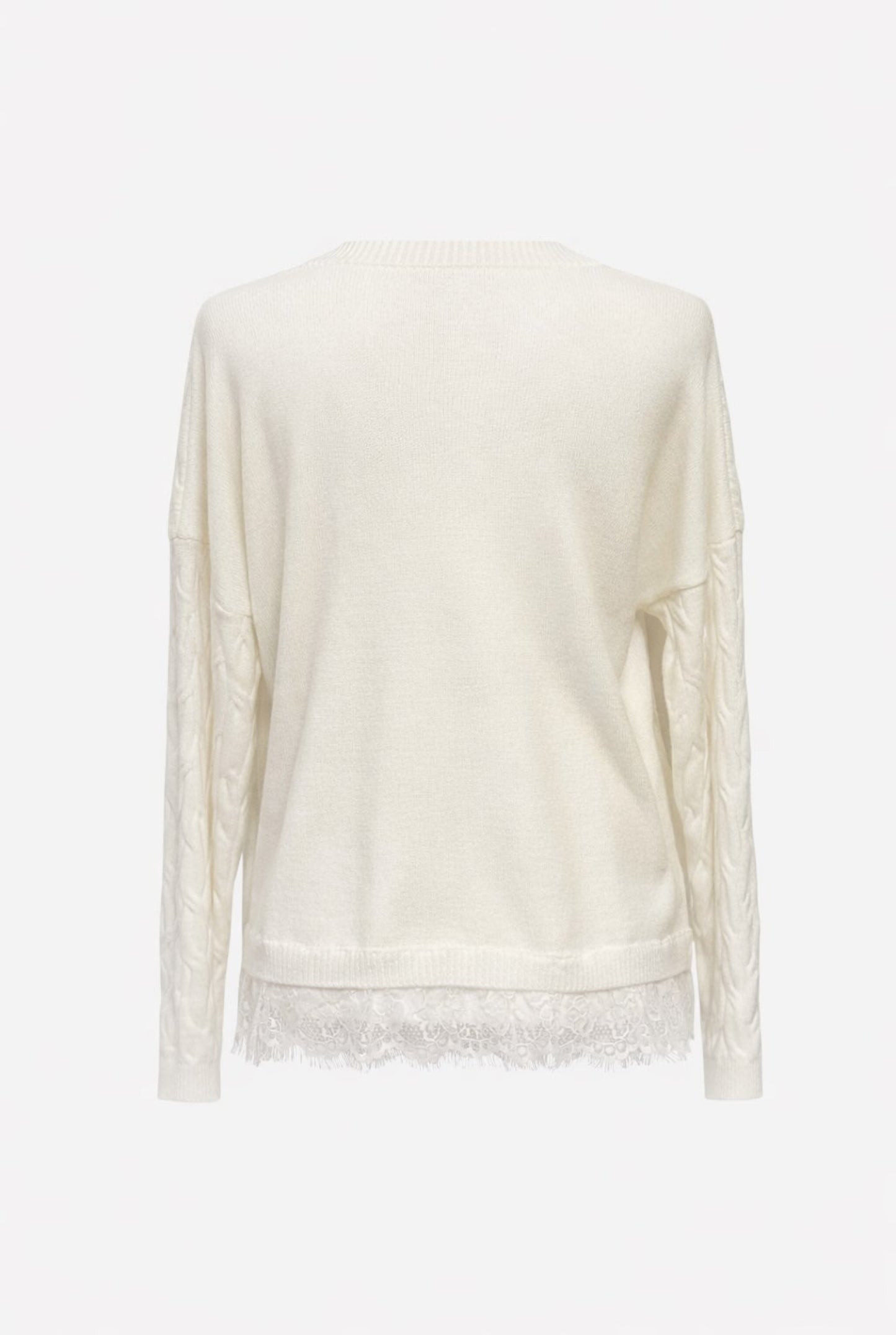 Jersey combinado encaje