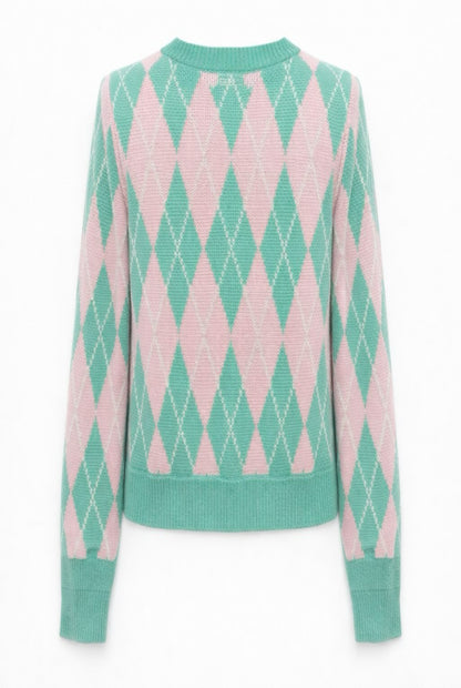 Cárdigan punto rombos