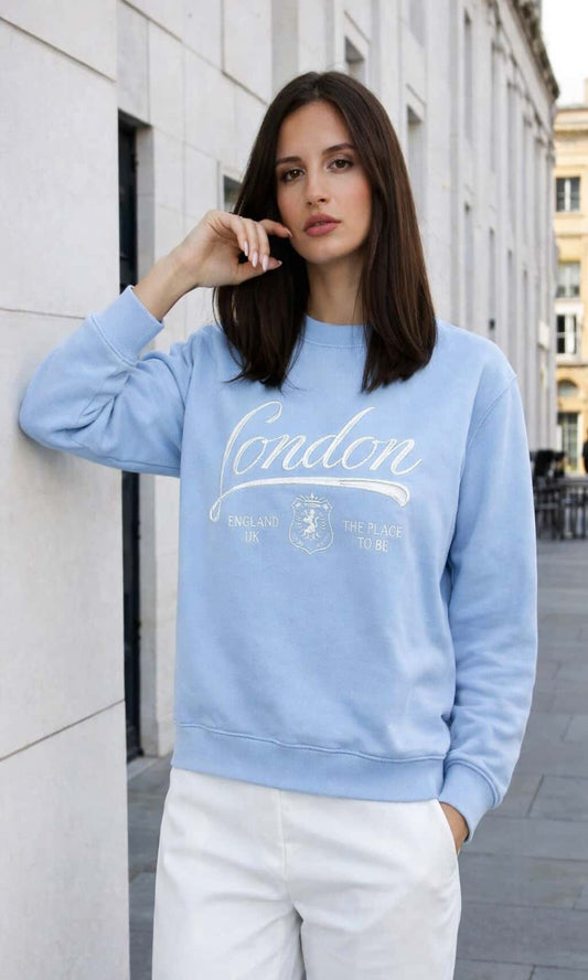 Sudadera suave bordados