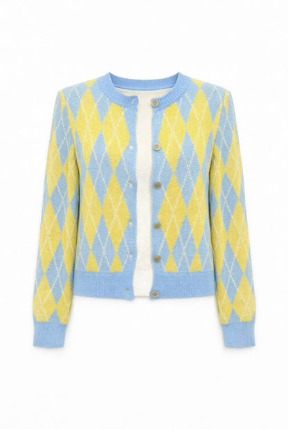 Cárdigan punto rombos
