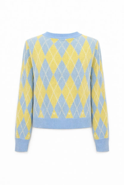 Cárdigan punto rombos