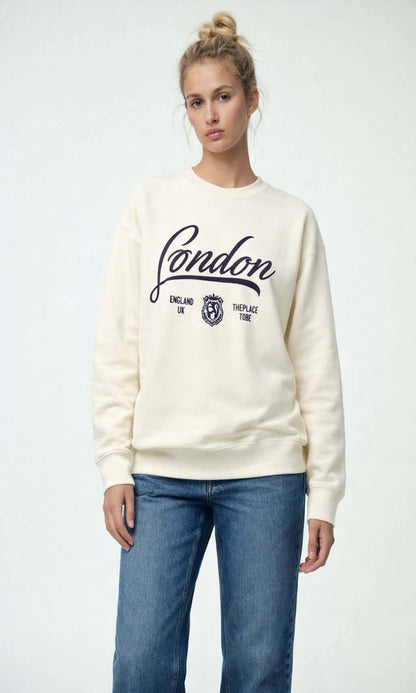 Sudadera suave bordados