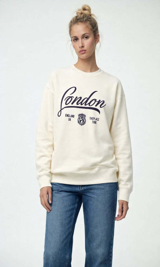 Sudadera suave bordados