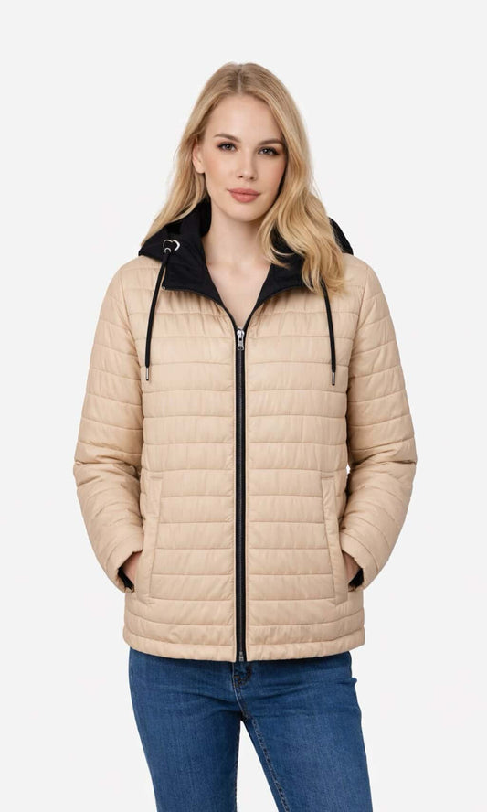 Chaqueta capucha reversible