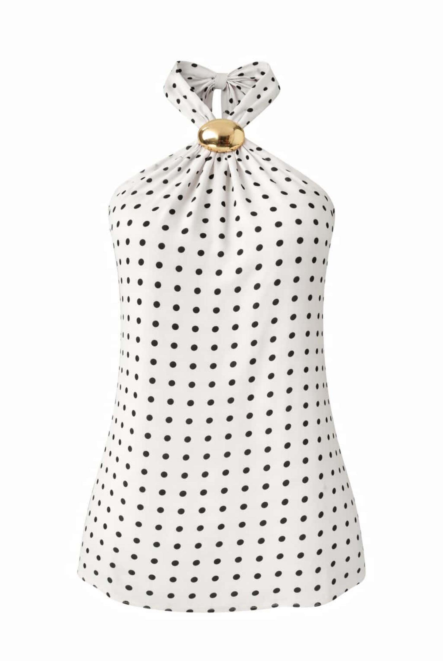 Top lunares con hebilla