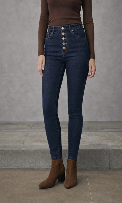 Jeans skinny botones