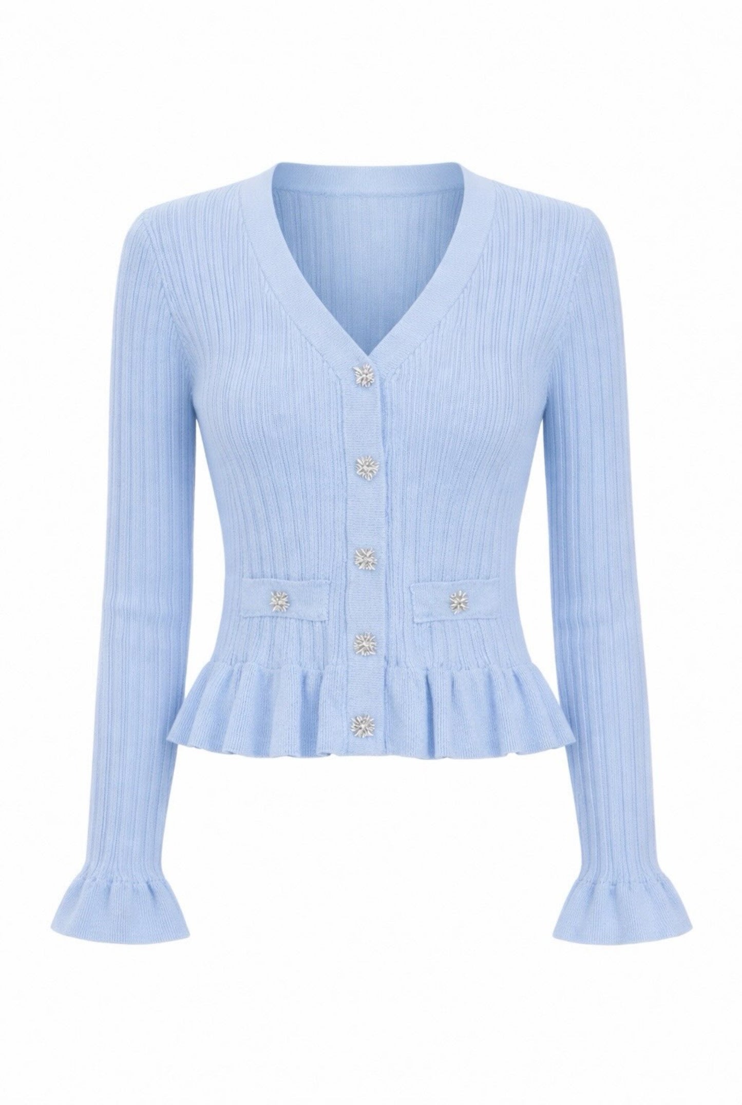 Top punto botones joya