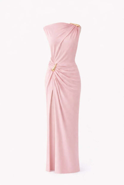 Vestido midi hebilla