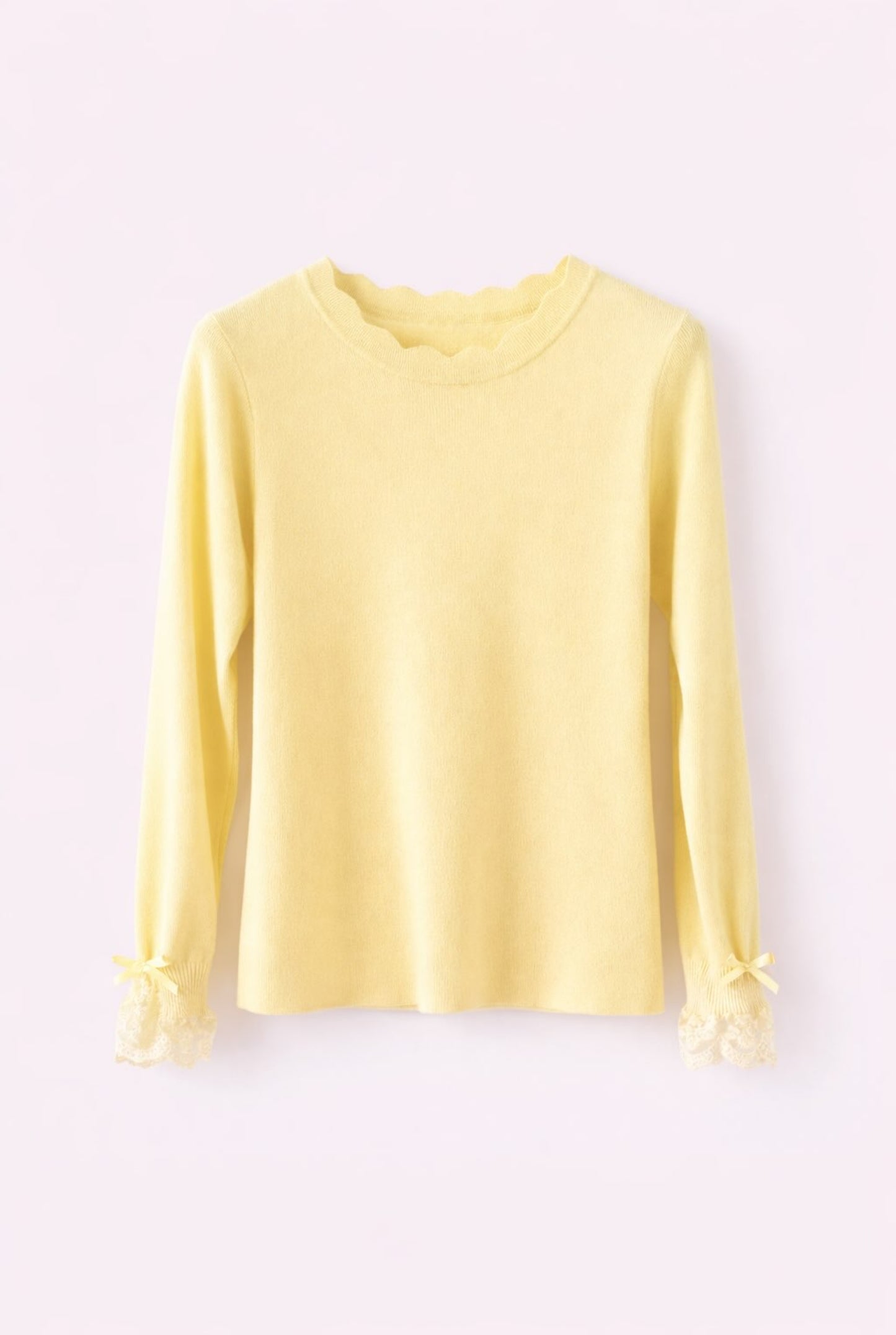 Top combinado encaje y lazo